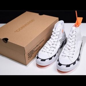 Off white chucks- size 10.5